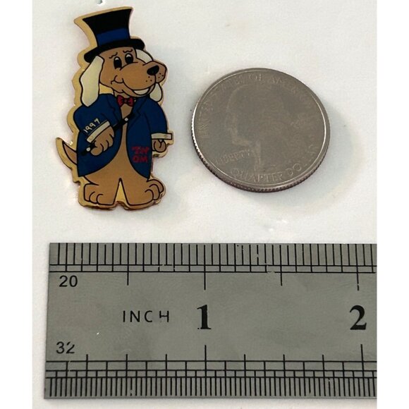 Vintage Odyssey of the Mind Pound Puppies Dog Tennessee Lapel Pin - Picture 2 of 3
